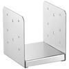 152.4x152.4 Post Base, 10Pcs Stainless Steel Adjustable Post Anchor Bracket(Internal 150 x 139.7), Adjustable Post Base for Pavilion Deck Porch