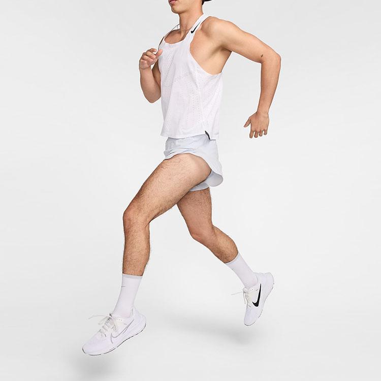 Nike Aeroswift Lightweight Woven Moisture-Wicking Comfortable Stretch Casual Shorts Men Shorts Football-Grey Obsidian FN3353-085