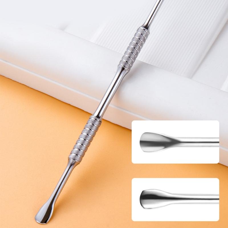 Nagelhautschieber Spatel Schieber Edelstahl Nagellackentferner Doppelseitiger Nagelhautschieber Nagelzubehör