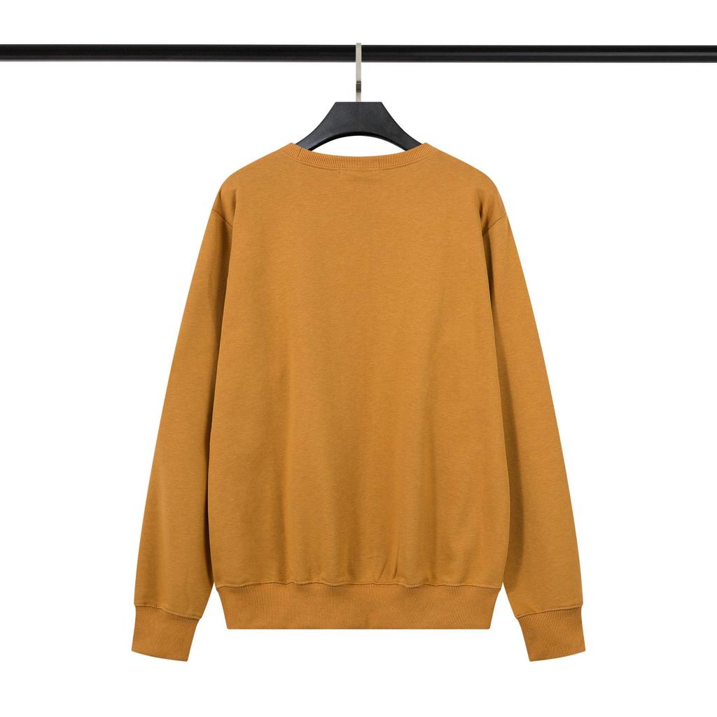 Cross ClassicSTONE Solid Round Neck Badge Long Sleeve Unisex Hoodie