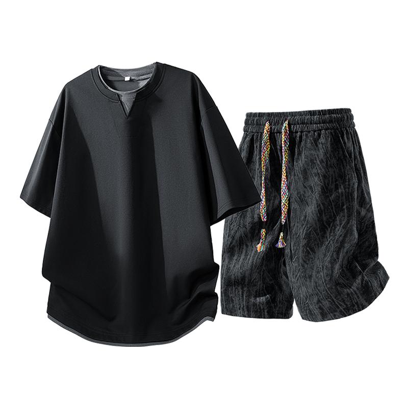 Loose Casual Suit Short-sleeved T-shirt Suit Two-piece Sports Suit