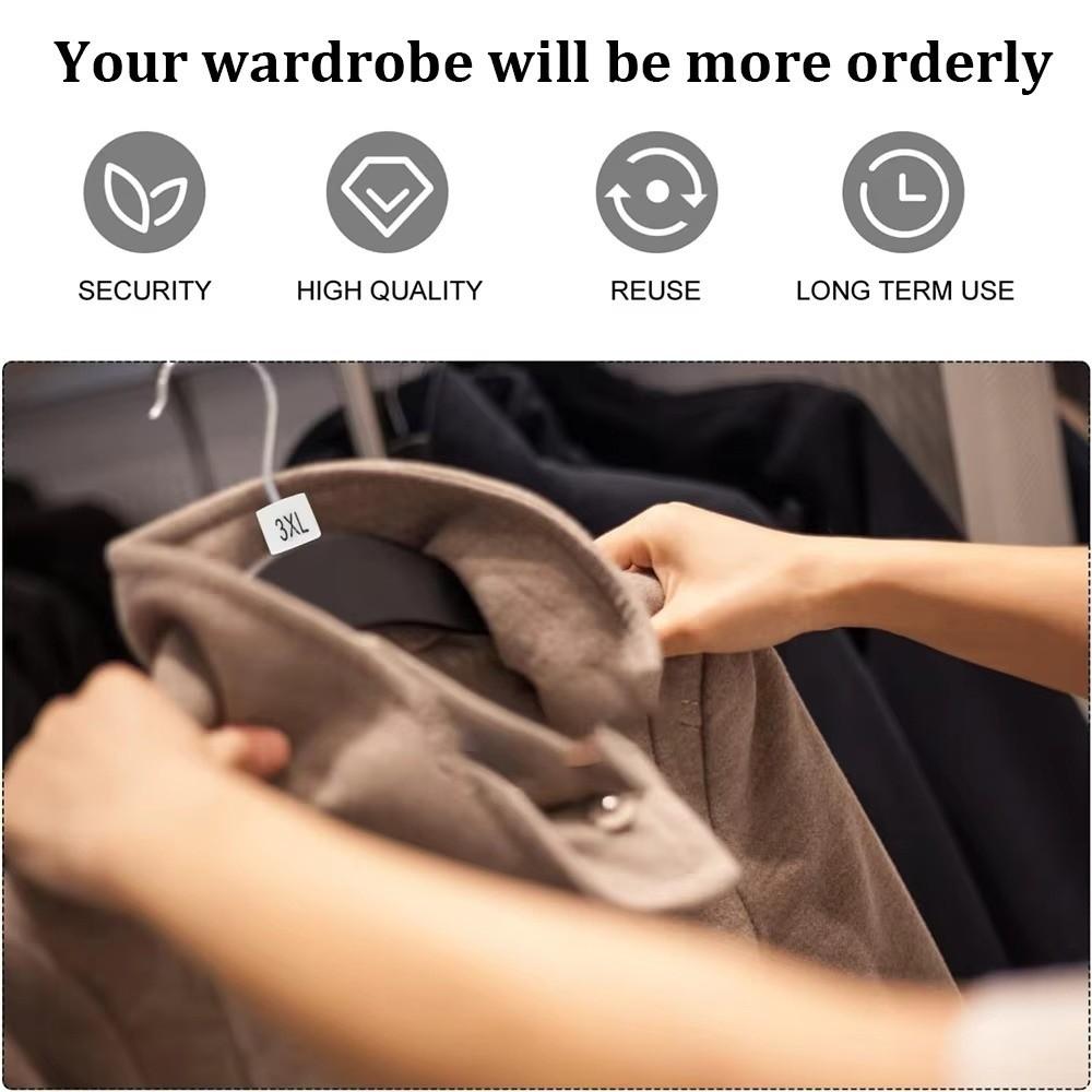 5Pcs Display Accessories Plastic Hanger Clothes Markers Label Ring Shape Size Markers Markers Hanger Tags Garment Sorting