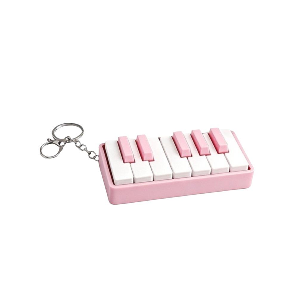 Mechanical Touch Piano Key Keychain Portable Size 3D Printed Piano Toy  Daily Bag Decoration