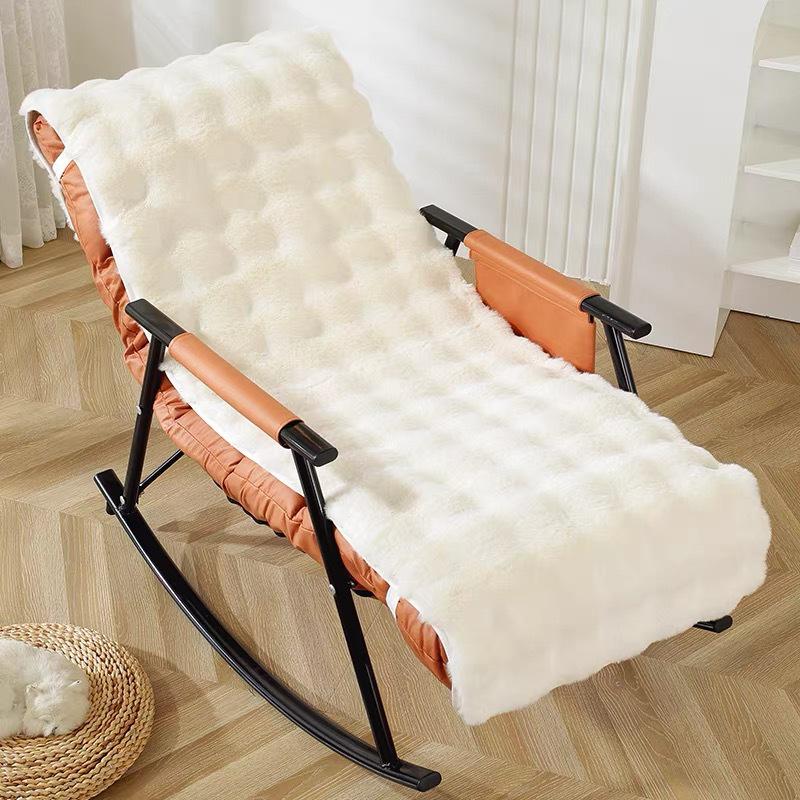 Non-slip Winter Recliner Plush Seat Cushion - Foldable, Warm, Cozy Sofa Cover
