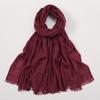 Fashion Cotton Viscose Scarf Wrinkle Plaid Pom Pom Fringe Shawls and Wraps Autumn Echarpe Pashmina Bufanda Muslim Sjaal 180*70Cm