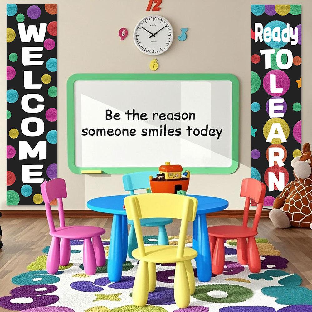 Back to School Banner Welcome Banner Classroom Party for Kindergarten Pre-school Primary High School Classroom Decorations