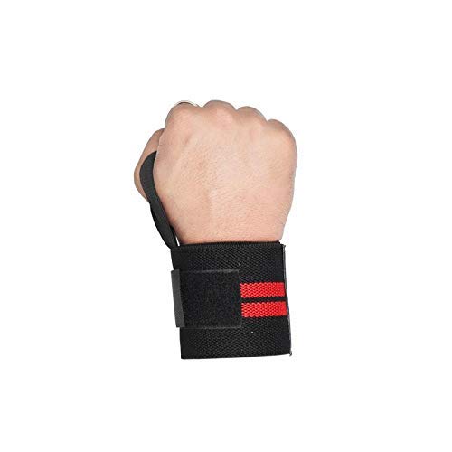 Vector X WW-10-Heavy Wrist Wrap (Black-Red) (Pack of 2)