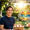 Father Day Decorative Puzzles Craft Jigsaw 83 Suncatcher Puzzle Acrylic Pcs DIY Kit for Gift For Women Adults