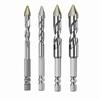 Crooked Head Eccentric Drill 6.35mm Glass Concrete Drill Bit 4Pcs Set 6mm 8mm 10mm 12mm Masonry Drill Bit Set for