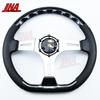 3-Spoke Carbon Film D-Shape Steering Wheel Vintage JDM Deep Dish Racing Steering Wheel PC-ST59
