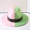 Popular European and American Classic Double-color Wide-brimmed Top Hat Men's and Women's Fashion OL Style Cowboy Hat Jazz Hat