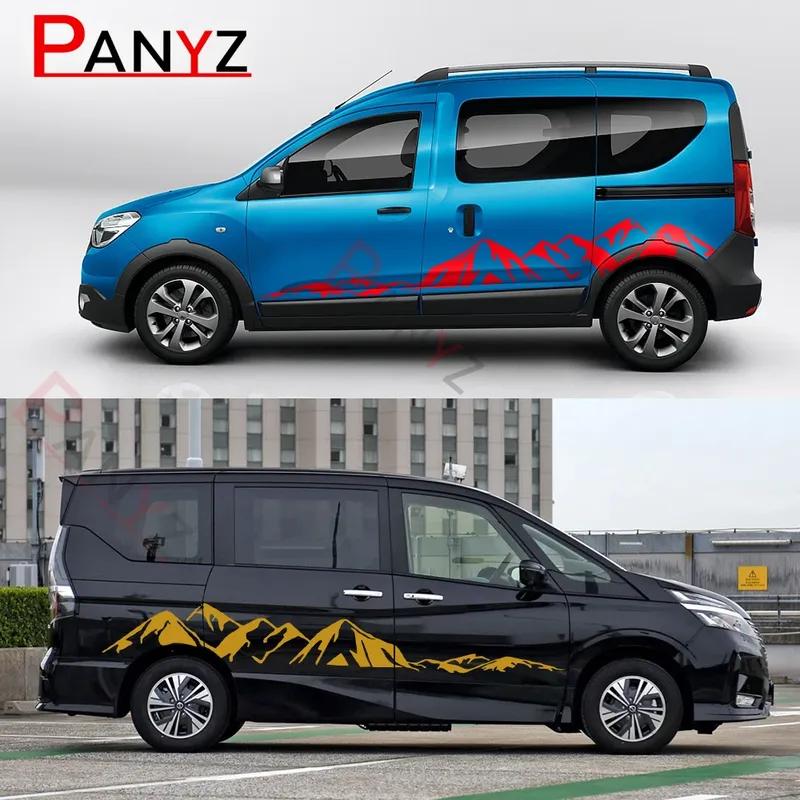 Van Stickers For Renault Dacia Dokker Camper Car DIY Side Door Stripes Graphics Vinyl Decor Decals Auto Tuning Accessories