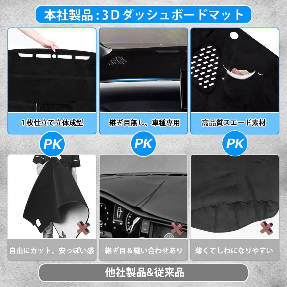 Auto Spec 3D Dashboard Mat for New Voxy and Noah 90 Series 2022 Present HUD 3D Molded Dash Mat with Sun UV Protective Interior Direct from