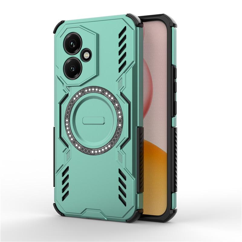 

For Honor 400 Case Honor 400 Cover Heat Dissipation Magnetic Wireless Charging Bumper Protective Phone Cases On Honor 400 Funda Honor 400 (Global) зелений