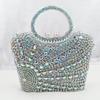 Multicolord Large Stone Top-Handle Bag Big Rhinestone Women Diamond Evening Clutch Bags Female Crystal Wedding Party Clutches