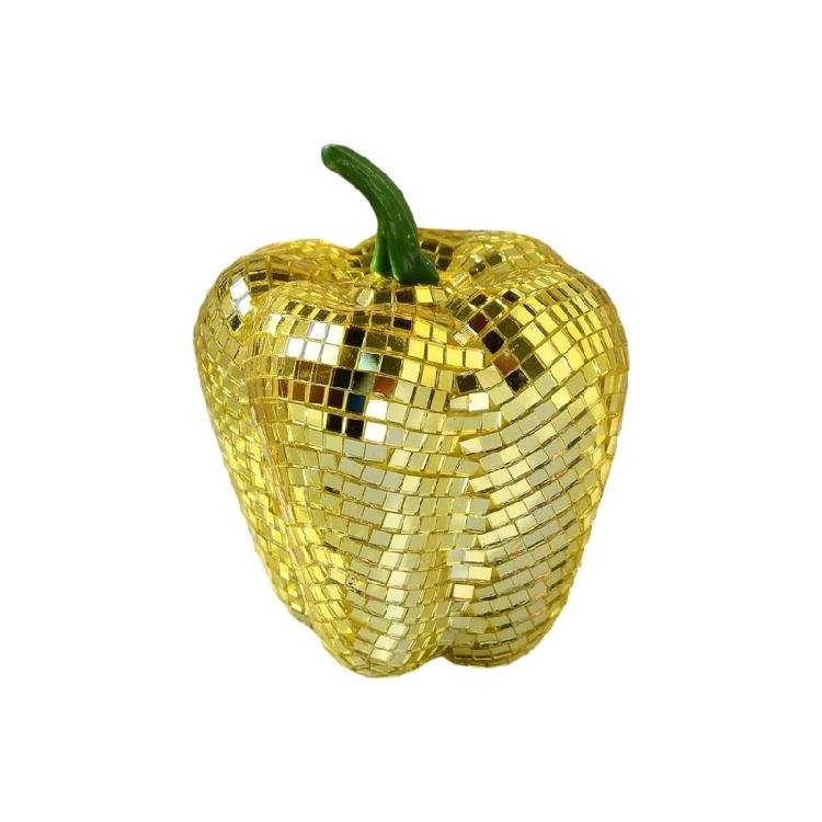 Disco Ball Decors Mirrored Disco Pear/Tomato/Carrot/Pepper Light Reflectings Disco Ball Table Decorations Home Decors