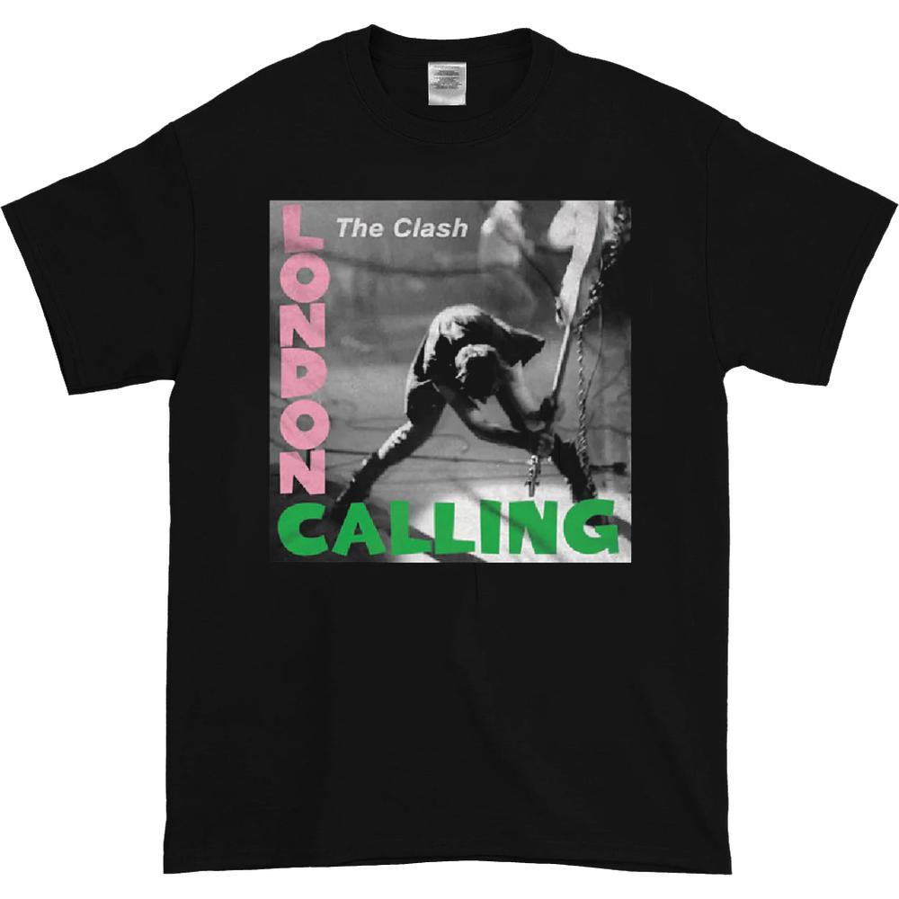 THE CLASH LONDON CALLING T-SHIRT BLACK TEE XL