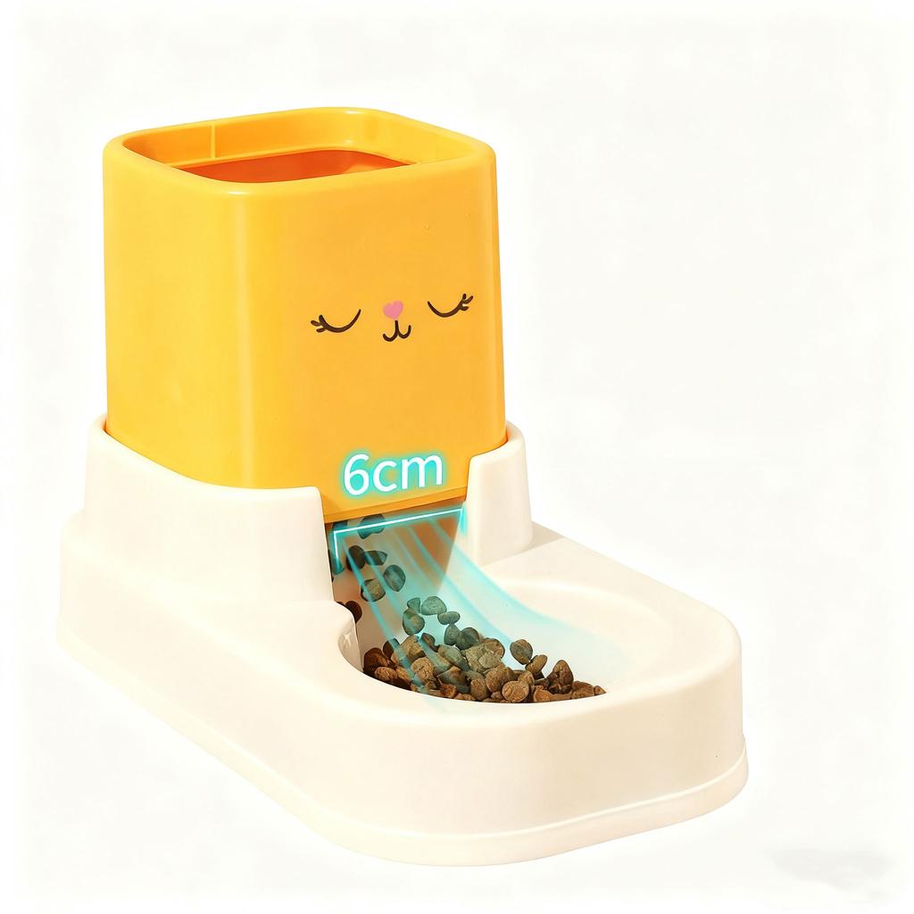 2-in-1 Pet Water Fountain & Feeder-Automatic Circulating Waterproof Plastic Bowl for Cats and Dogs