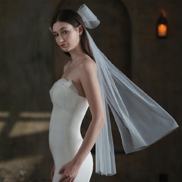 Wedding Bridal Veil 2 Layers Short Sheer Tulle Hair Accessories for Brides