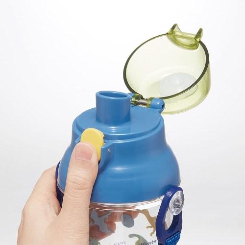 Skater Water Bottle, 480ml, Dinosaur Picture, Plastic Clear Bottle, for Kids, Made In Japan, PSB5TR-A