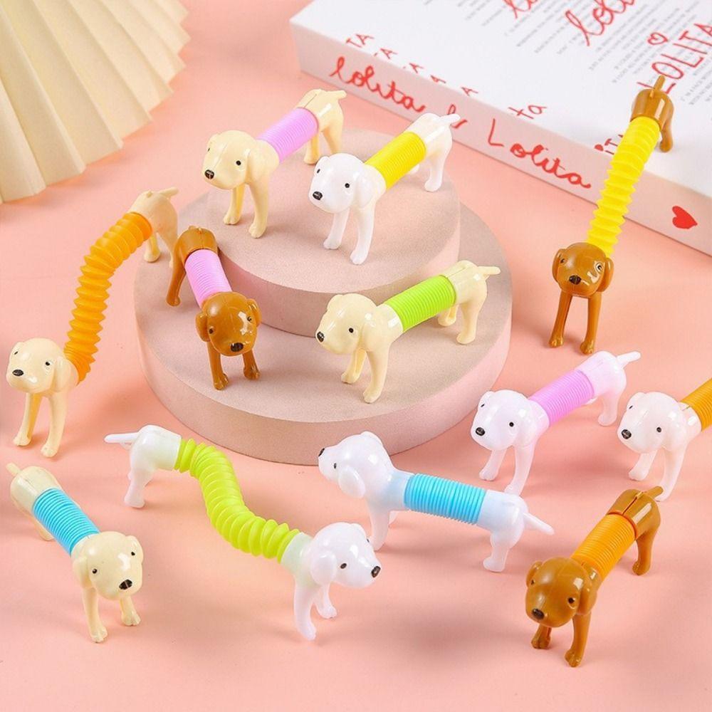 12Pcs Versatile Styling Stretchable Dog Toy Random Color Puppy Stress Relieving Toy Gift