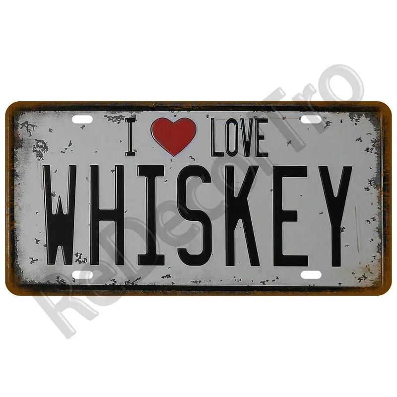 Plechová cedule s vítáním piva, studené whisky, bar, hospoda, kavárna, nástěnná dekorace, retro kovová plechová cedule, řemeslná dekorace, auto, plechové plakety