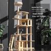 Geshenlang All-Season Cat Tree & Scratching Post for Large Cats