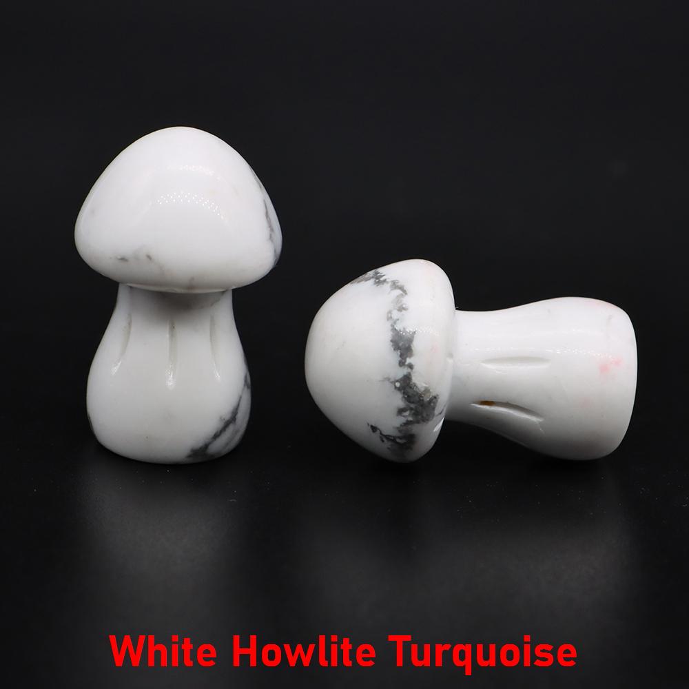 1.5" Natural Crystal Mushroom Gem Quartz Mushroom Mineral Healing Reiki Home Decoration Diy Crafts Gift Aquarium Stone