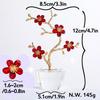 Rote Pflaumenblüte K9 Kristallglas Blumenornament Geburtstagsgeschenk Blume Beliebt Hochzeitsjubiläum Geschenk Hochzeitsgeschenk Tag Geschenk für Mutter Valentinstag