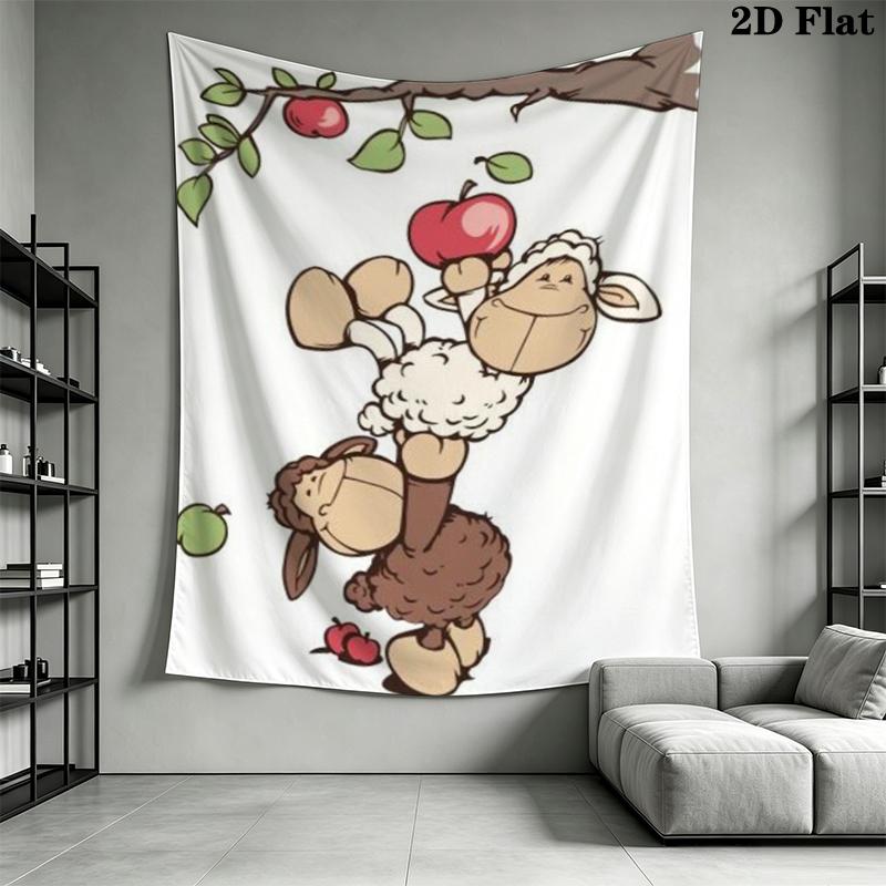 Jolly Cute Wall Tapestry Aesthetic Wall Hanging Printed Fabric Blanket Decorative Tapestries for Bedroom Living Room Home Decor