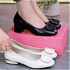 Single shoes women's shallow mouth flat shoes spring new low heel round head leather shoes spring and autumn soft leather women's shoes Doudou shoes