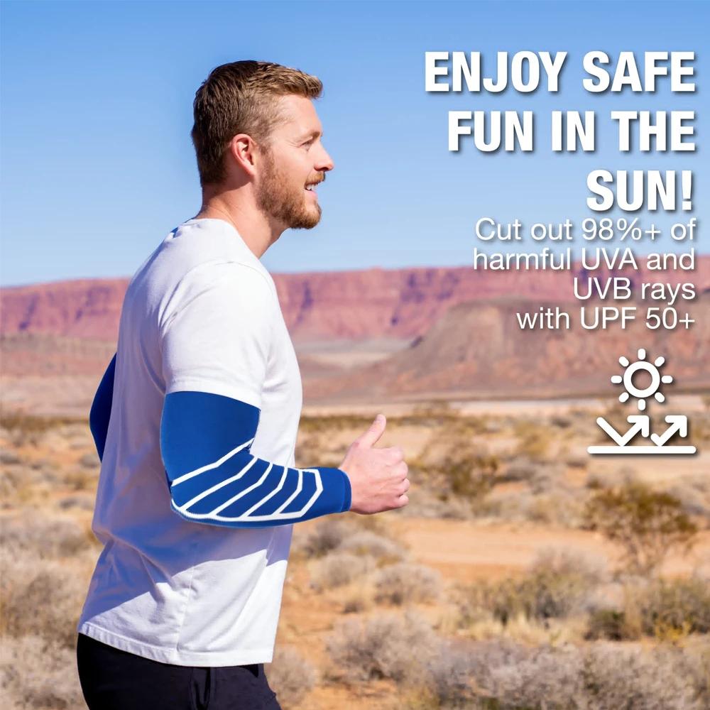 1 Pcs UV Sun Protection Arm Sleeves For Men Women Cooling Sports Sleeve Golf Cycling Football Basketball Tattoo Cover
