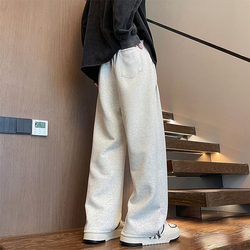 New High-quality Casual Trousers for Men In Autumn and Winter Loose Versatile Sports Pants Knitted Cotton Sport Pants