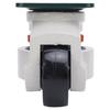 Leveling Caster Adjustable Height Plate Mount Workbench Rotating Caster with 75mm Wheel and Rubber Base