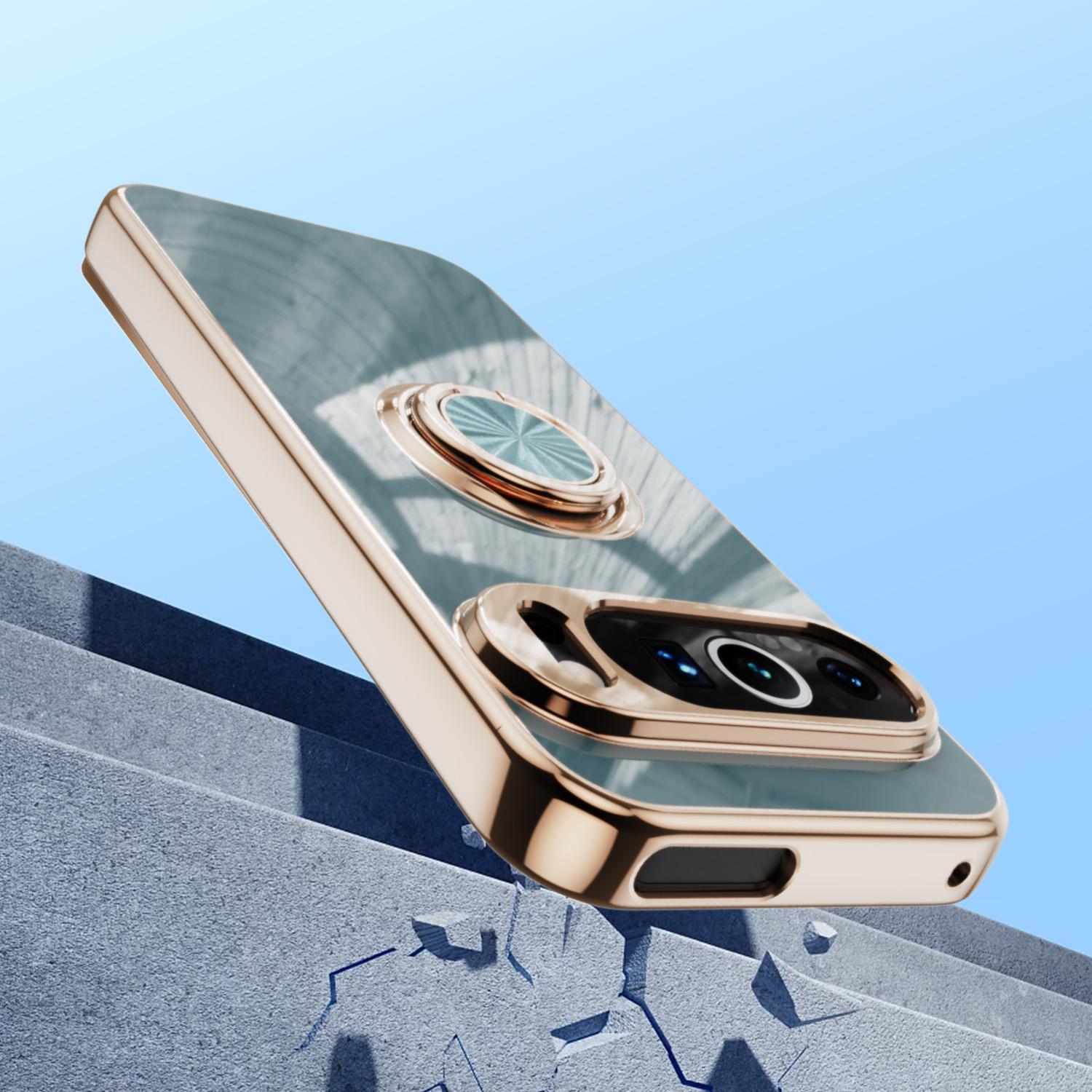 

For Google Pixel 9 Pro XL Case Precise Cutouts 6D Electroplating TPU Phone Cover with Ring Holder Pink