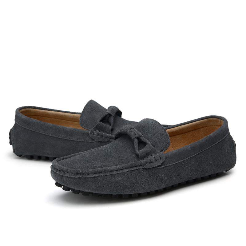Men Casual Shoes Men's Loafers Flats Men Breathable Slip-On Soft Leather Driving Shoes Moccasins Suede Shoes Men Big Size 38-47