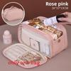 French Charm Multilayer Makeup Bag With Waterproof Pu Material For Travel And Daily Use