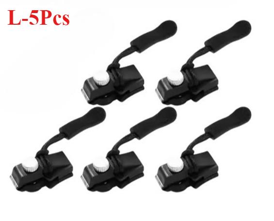 

5Pcs Universal Zipper Repair Kit Quick Instant Detachable Zipper Head Replacement Zipper Puller for Jacket Bag Coat