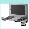 Modern Minimalist Aluminum Wall Mount Hair Dryer Holder With Antitheft Design For Hotels And Bathrooms