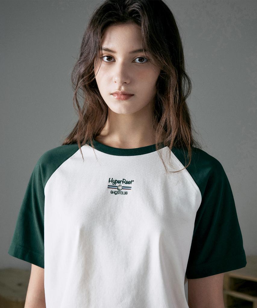 HYPERREET Women'S Ghost Club Raglan Short Sleeve T-Shirt [Butter]_Hg2Ts573