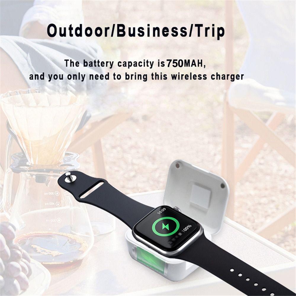 Mini Watch Wireless Charger Charging Base Station for Apple Watch 10/9/8/7/6/5/4/3/2/1 Outdoor