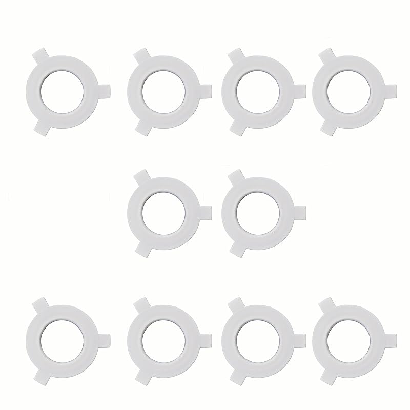 10 Pieces Lamp Shade Reducer Rings,Lampshade Rings Converter,Lamp Accessories,Light Shade Replacement Washer Adapter, E27 to 11mm