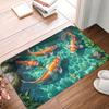 Vibrant Koi Fish Design Fun Doormat Non-Slip Entrance Kitchen Bathroom Door Floor Mat  Garage Carpet Rug