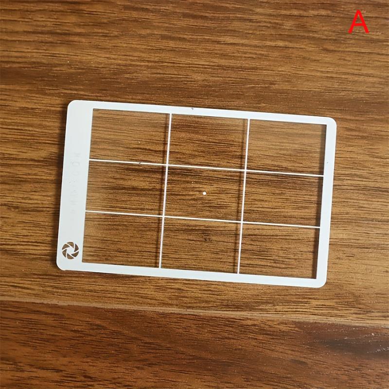 1/3Pcs White Viewfinders Fibonacci Composition View Finder Golden Ratio Photo Viewing Positioning Ruler Viewer Positioning Ruler