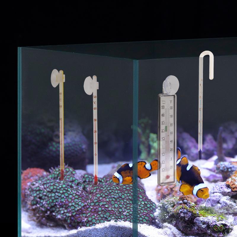 Aquarium Digital Thermometer with Suction Cup Fish Hang On Thermometer for Tank Thermometers Electronic LCD Thermometer