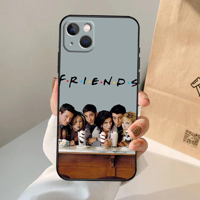 Friends TV Show Case Cover For iPhone 16 15 14 12 Pro Max 11 13 Pro Max X XR XS MAX Plus 12 Mini Coque