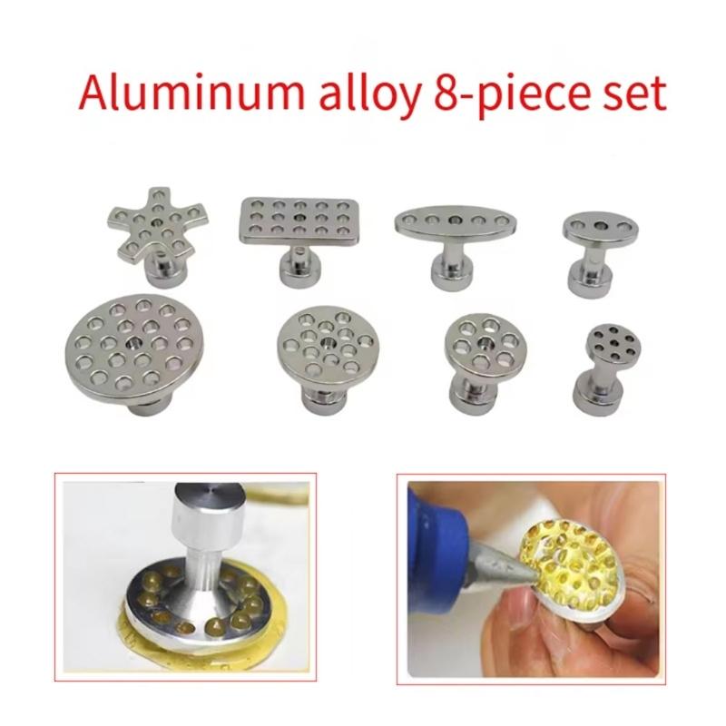 Pack Of 8 Strong Dents Removal Tool DIY Auto Body Repair Kit Aluminum Auto Dents Repair for Various Vehicle Types