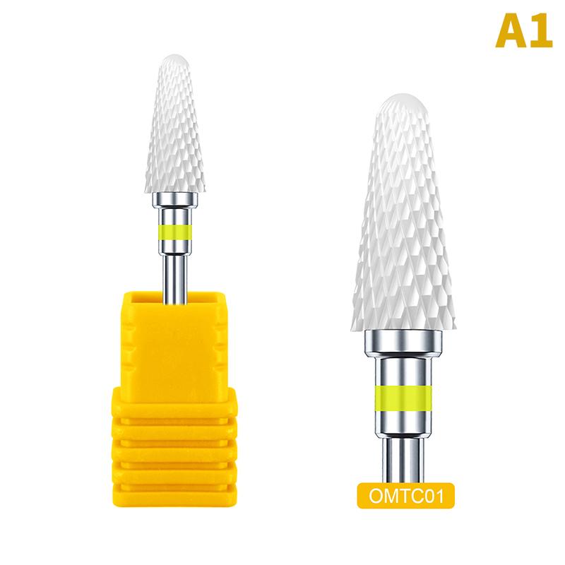 1pcs Ceramic Nail Drill Bits Professional Manicure Pedicure Burr File Electric Nail Art Machine Accessories