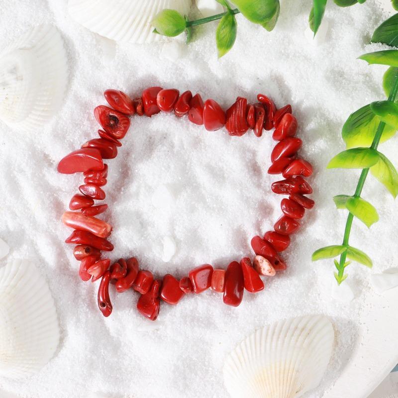 Agate Crystal Bracelet - Hot Selling Fashion Colorful Crushed Stone Stretch Bracelet (european & American Style)