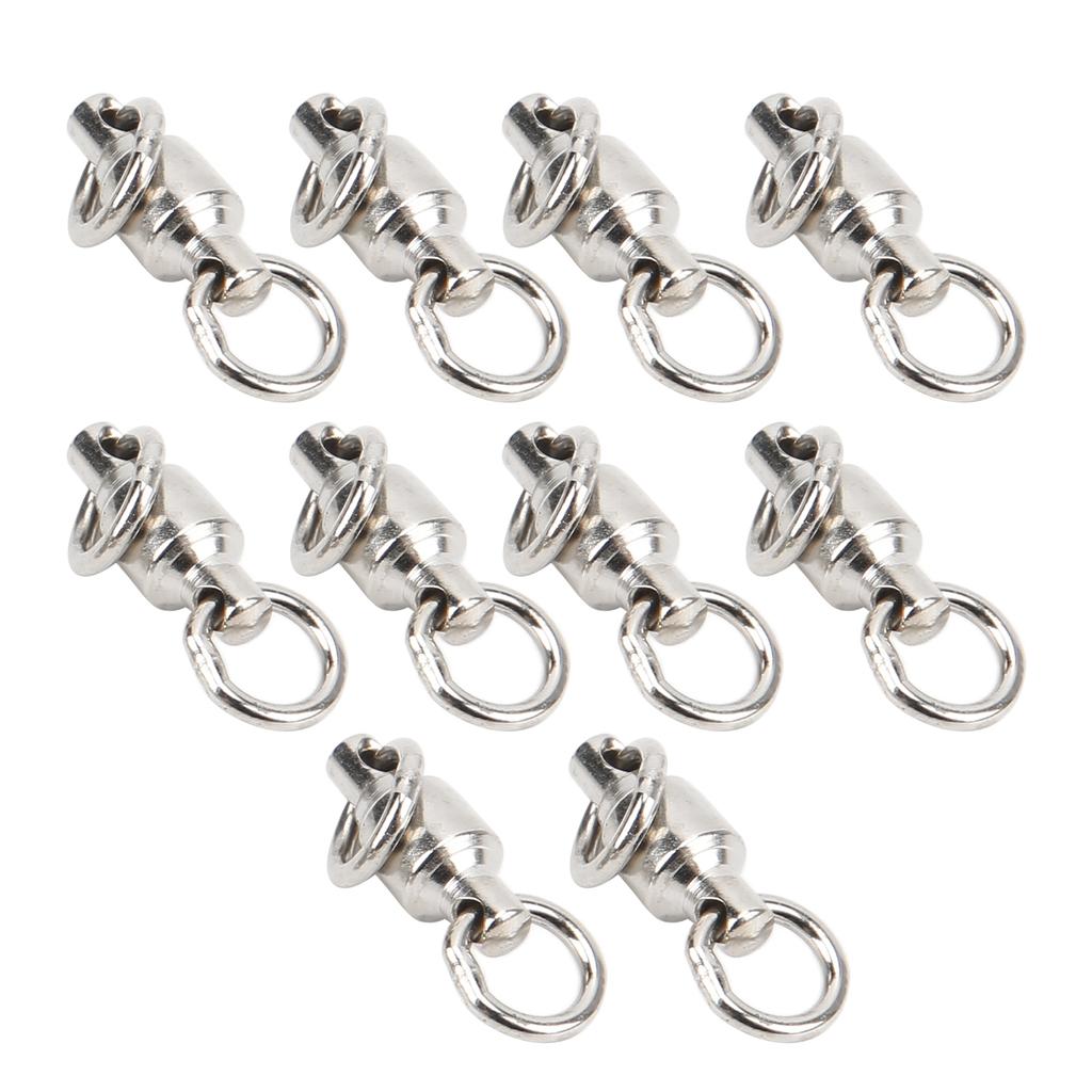 10PCS Bird Foot Rings Stainless Steel Parrots Leg Training Activity Rings for Pet Training